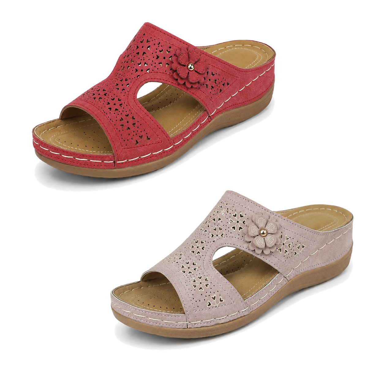 2 Paar kaufen (Rot + Rosa) – 70 % Rabatt