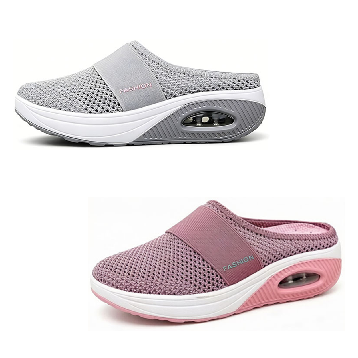 2 Paar kaufen (Hellgrau + Rosa) – 70 % Rabatt