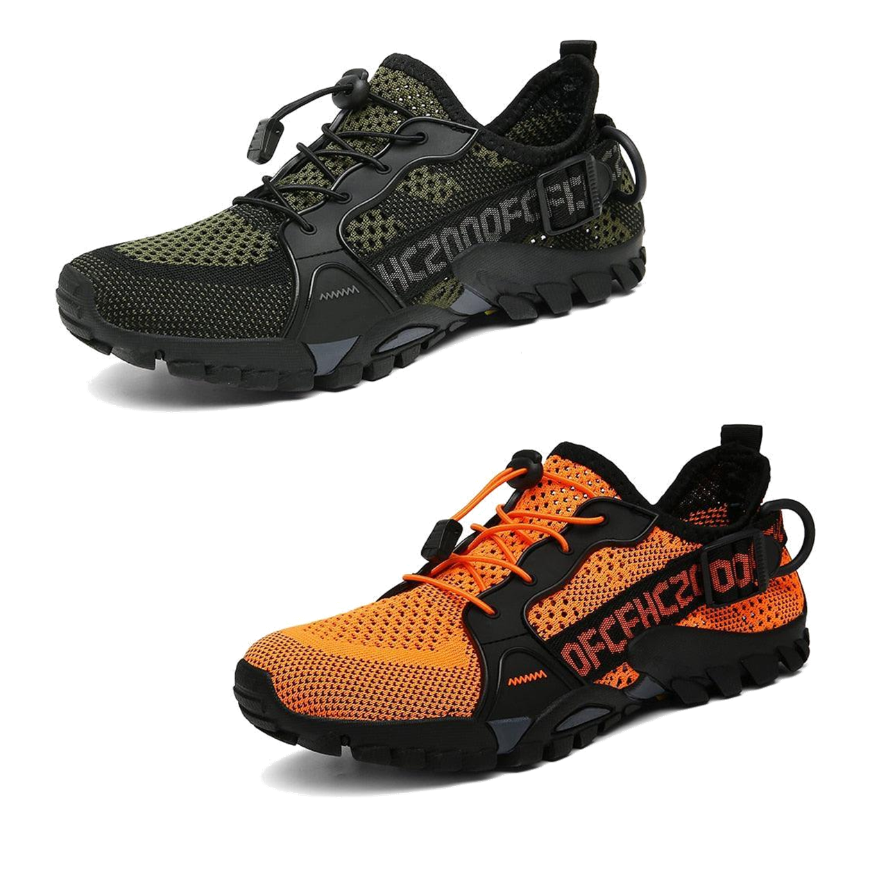 2 Paar kaufen (Militärgrün + Orange) – 70 % Rabatt