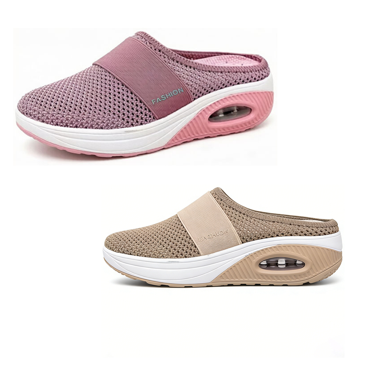 2 Paar kaufen (Rosa + Khaki) – 70 % Rabatt