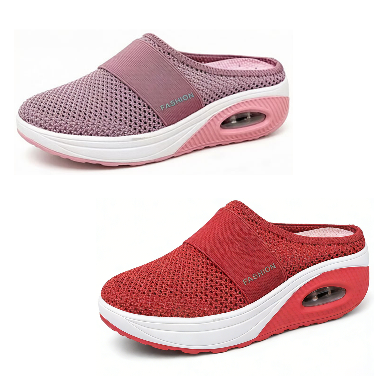 2 Paar kaufen (Rosa + Rot) – 70 % Rabatt