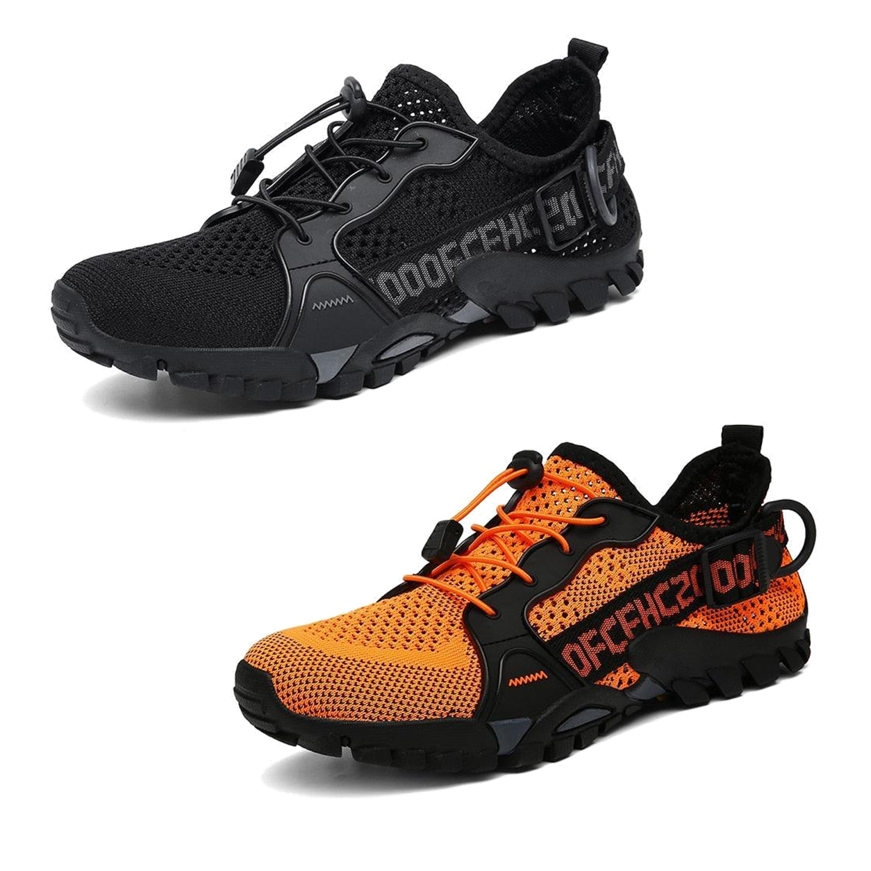 2 Paar kaufen (Noir + Orange) – 70 % Rabatt
