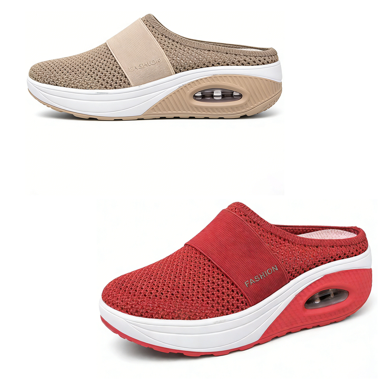2 Paar kaufen (Khaki + Rot) – 70 % Rabatt