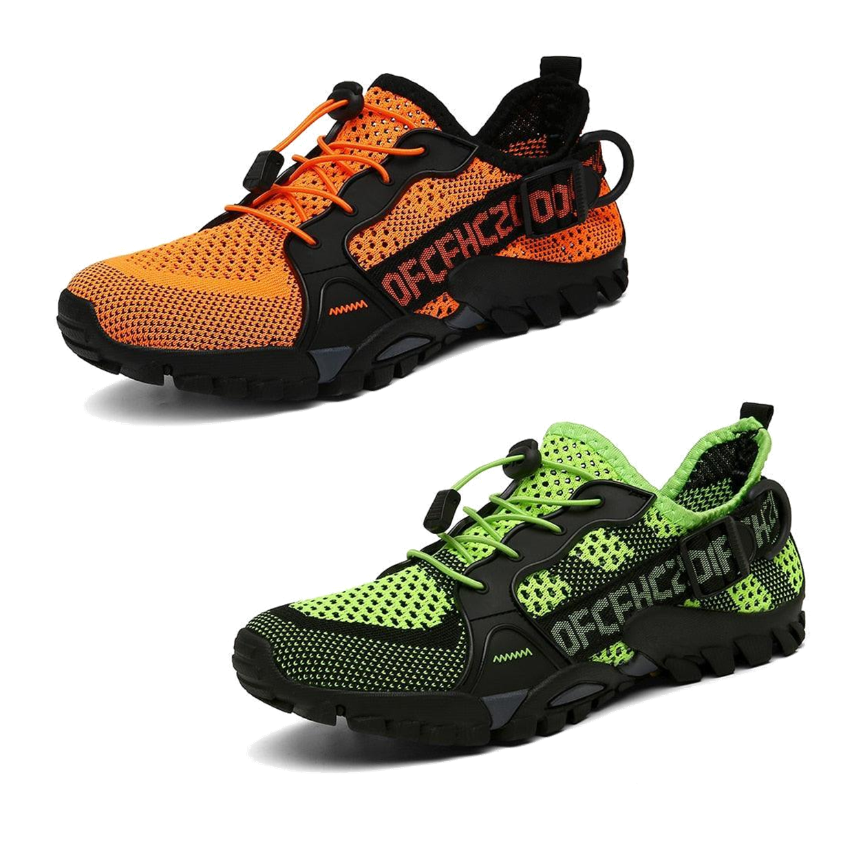 2 Paar kaufen (Orange + Grün) – 70 % Rabatt