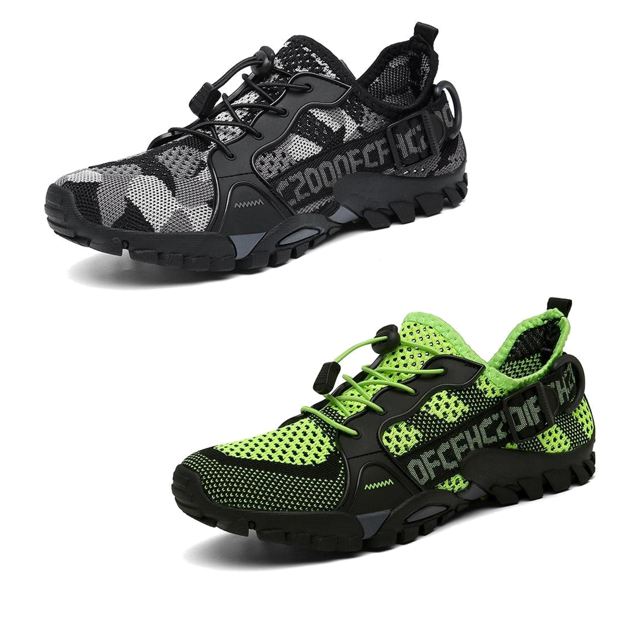 2 Paar kaufen (Graue Tarnung + Grün) – 70 % Rabatt