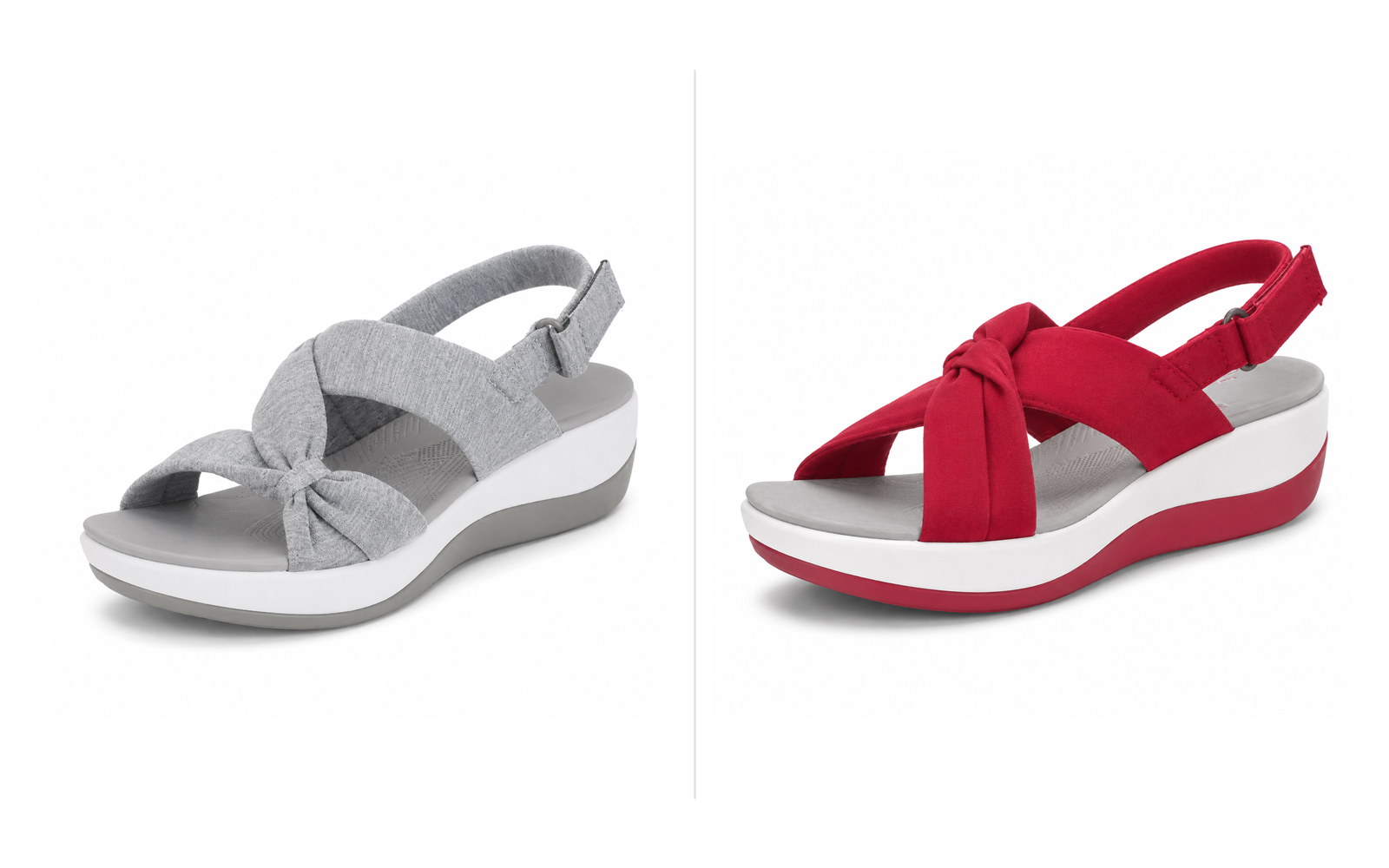2 Paar kaufen (Grau + Rot) – 70 % Rabatt