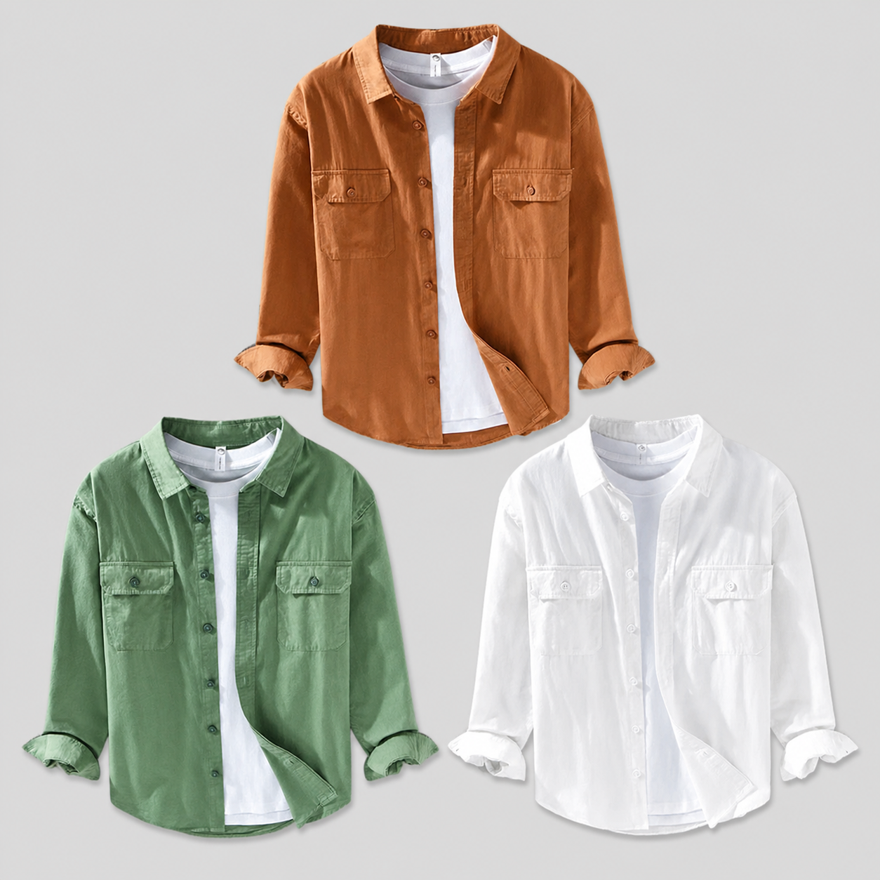Achetez 2 articles (Camel + Vert sauge + Blanc), le 3e est offert