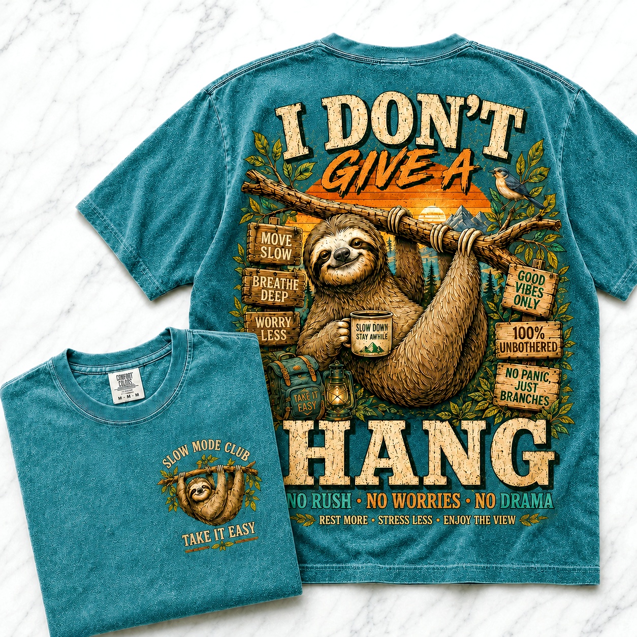 I Don’t Give A Hang Sloth Tee
