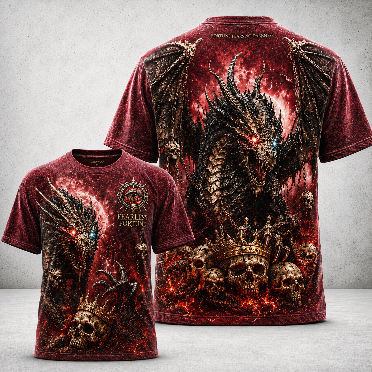 Fearless Fortune Dark Dragon Tee