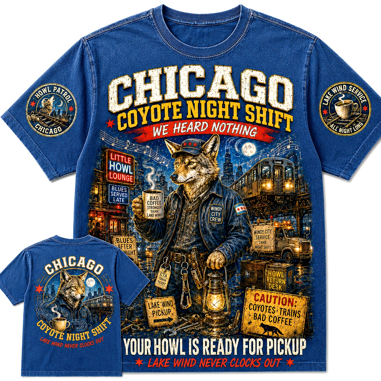 Chicago Coyote Night Shift Tee