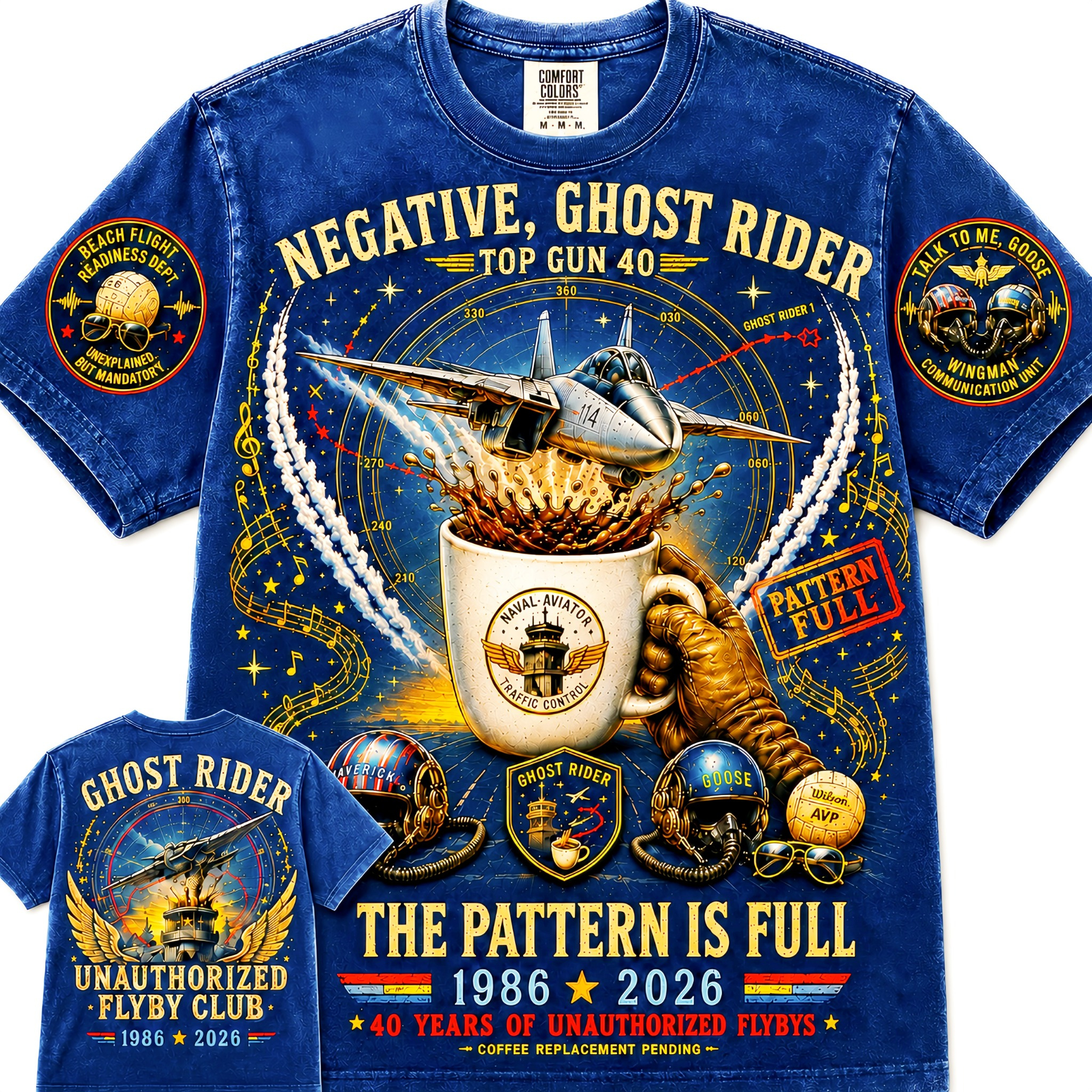 Negative Ghost Rider The Pattern Is Full T-Shirt