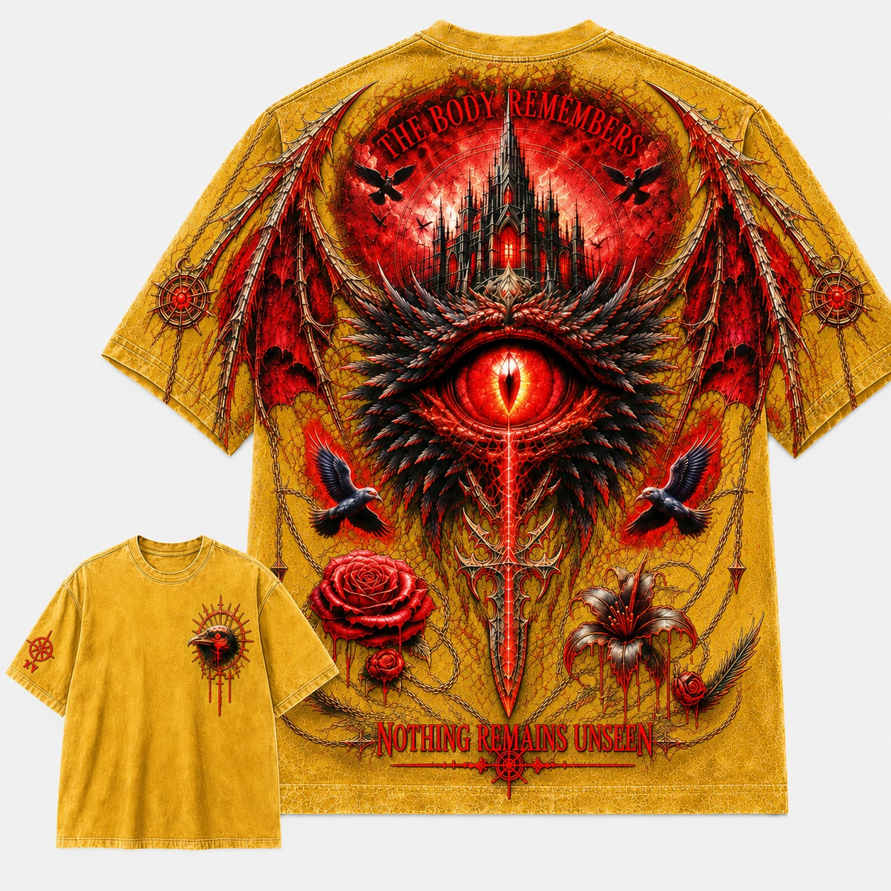 Gothic Tattoo Eye Nothing Remains Unmarked T-Shirt