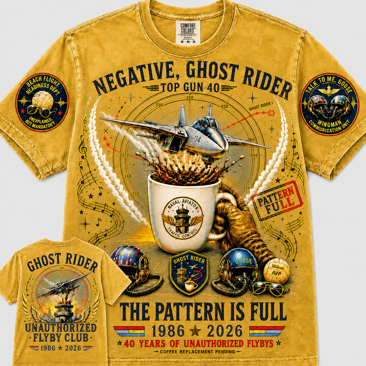 Negative Ghost Rider The Pattern Is Full T-Shirt