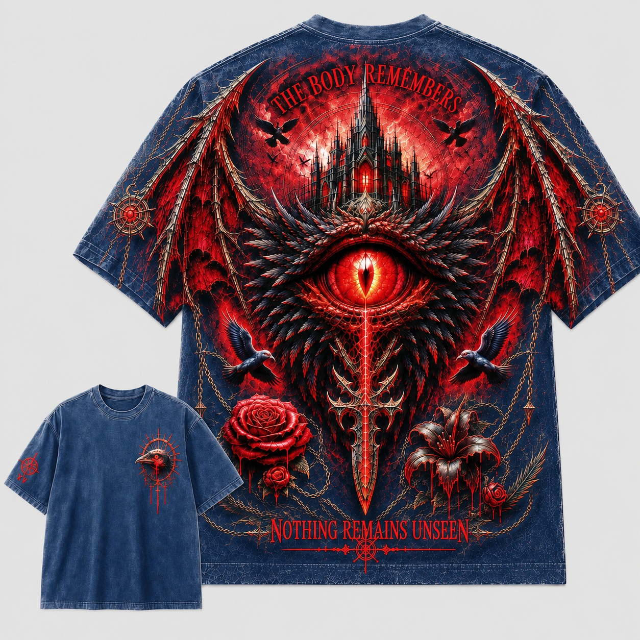 Gothic Tattoo Eye Nothing Remains Unmarked T-Shirt