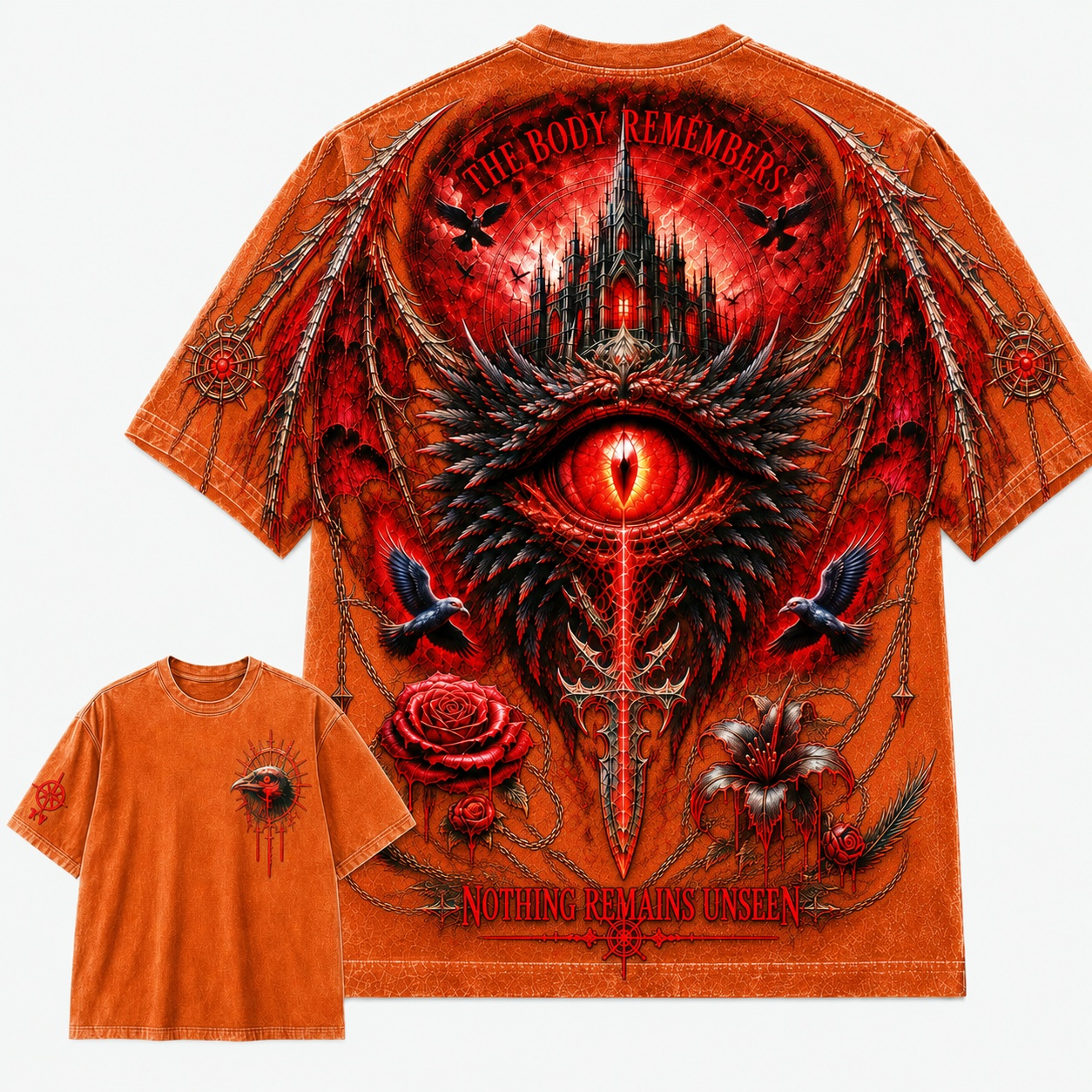 Gothic Tattoo Eye Nothing Remains Unmarked T-Shirt