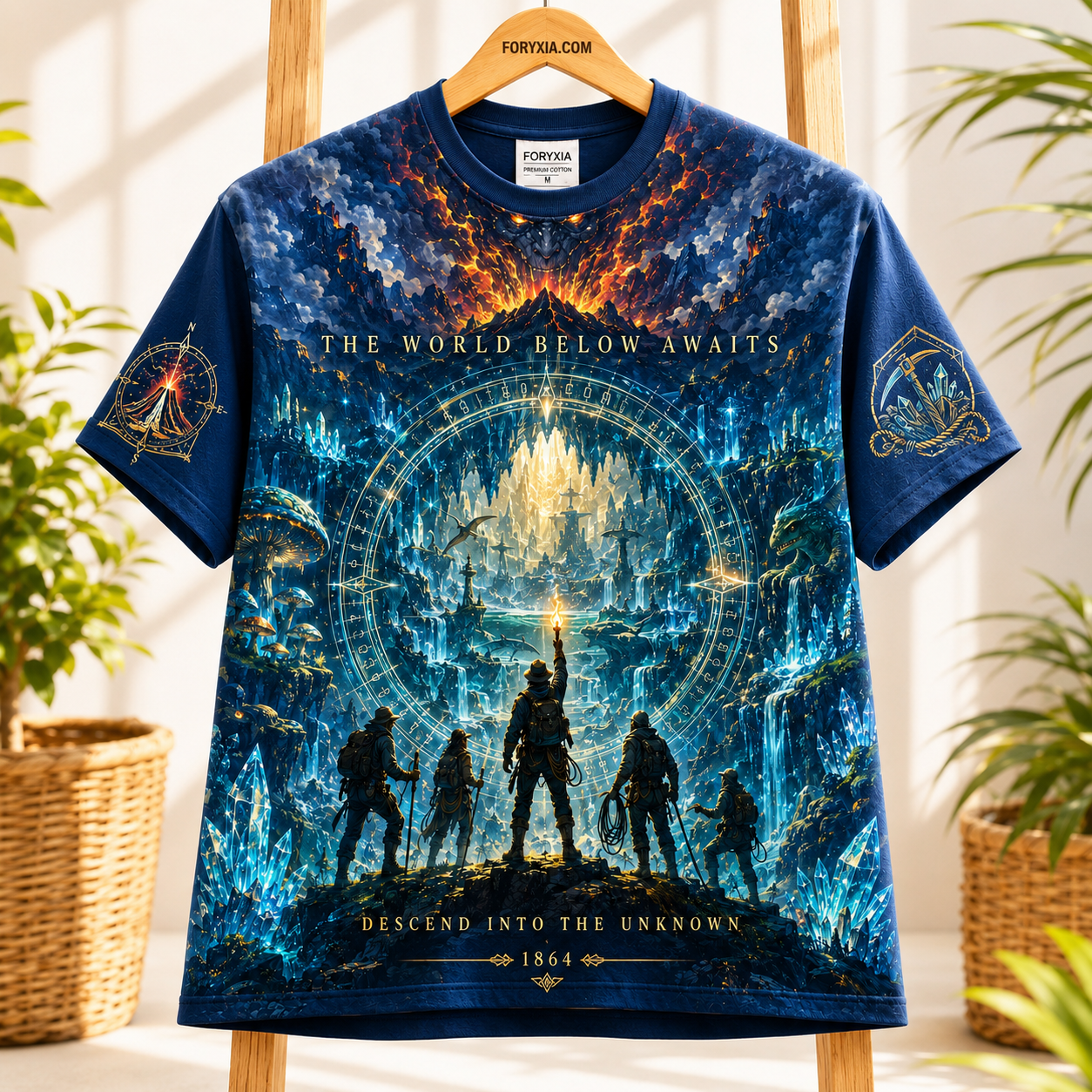The World Below Awaits Crystal Expedition T-Shirt