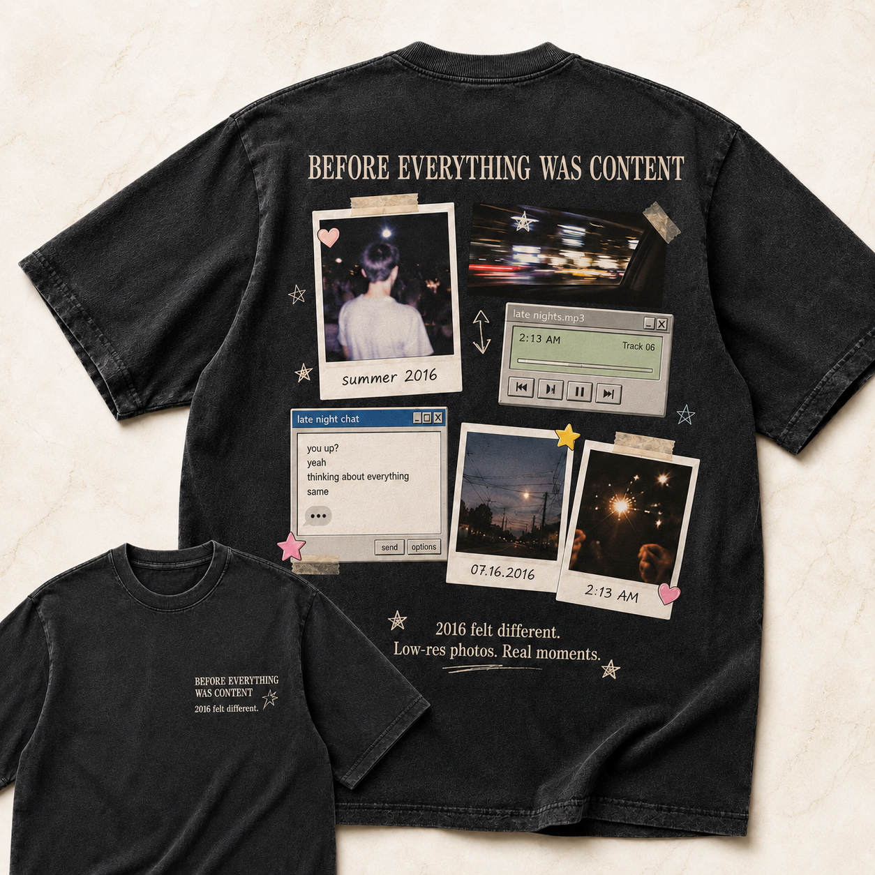Before Everything Was Content Nostalgia Tee