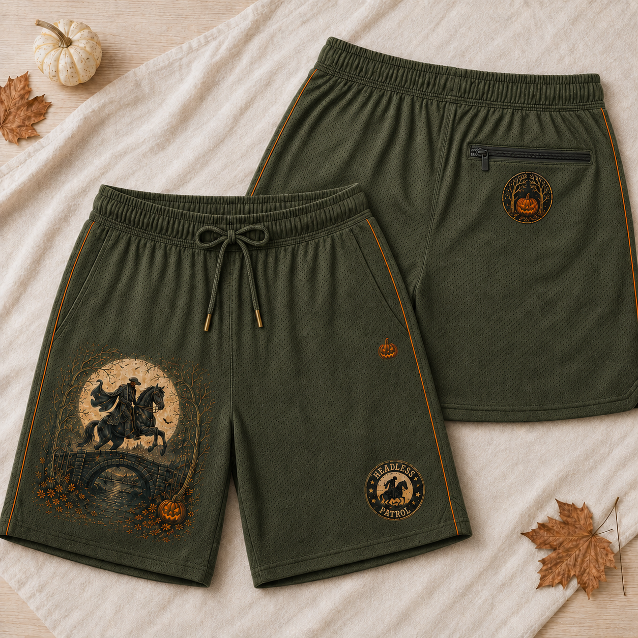 Sleepy Hollow Headless Patrol Shorts