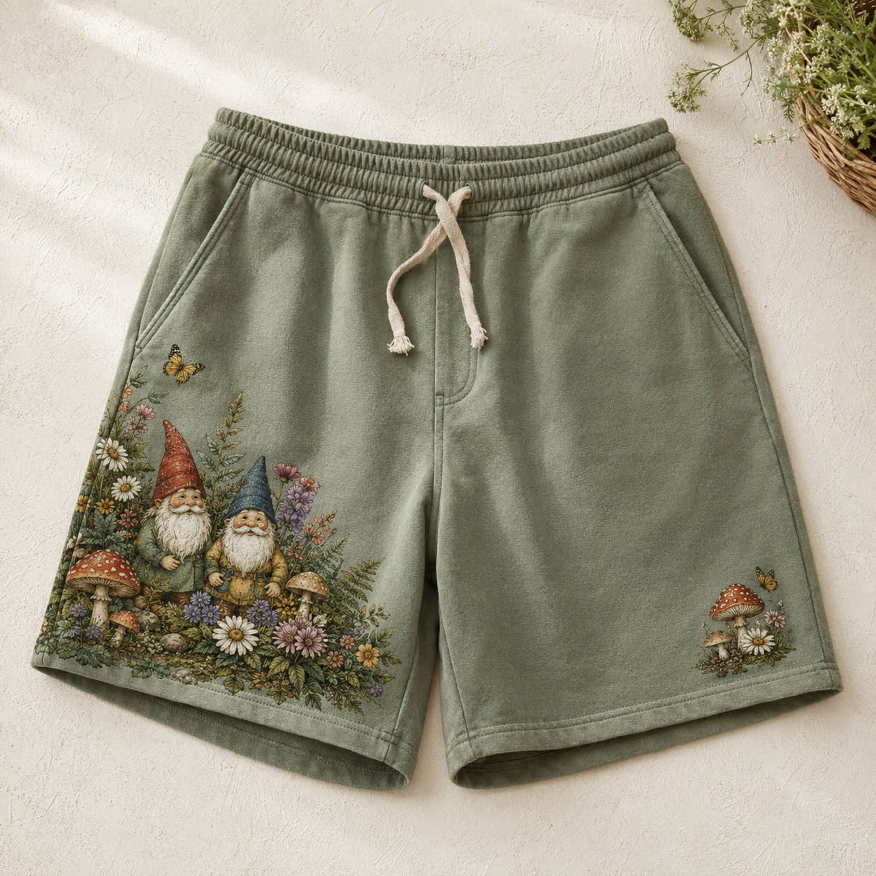 Garden Gnome Cottage Shorts