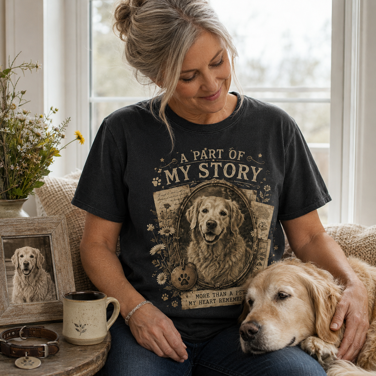 A Part Of My Story Golden Retriever Tee