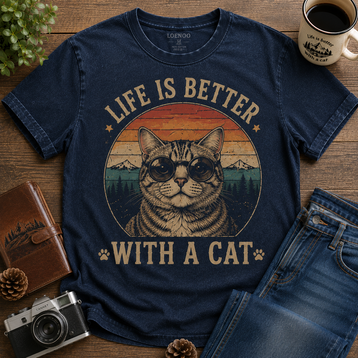Whiskers & Wonders Collection-Vintage Dog Tee