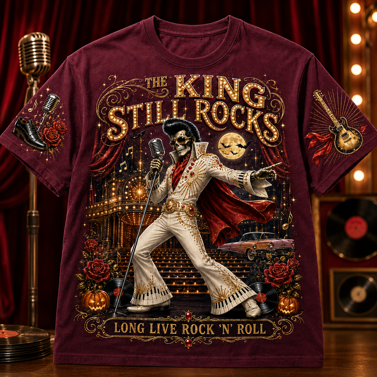 The King Still Rocks Tribute Tee