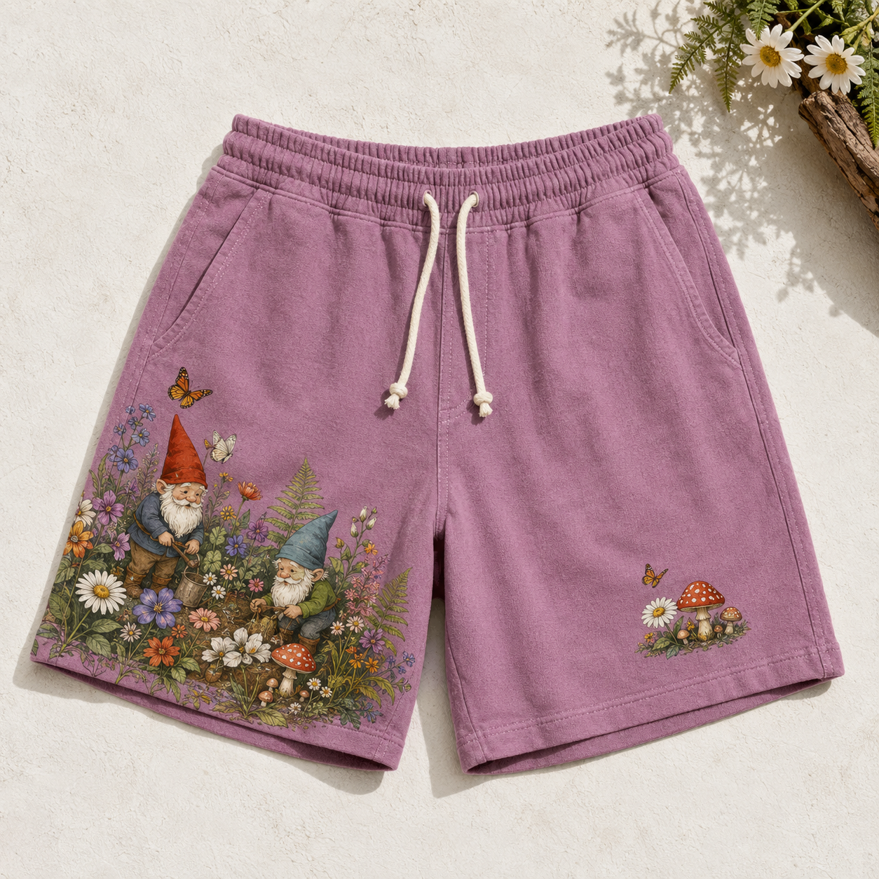 Garden Gnome Cottage Shorts