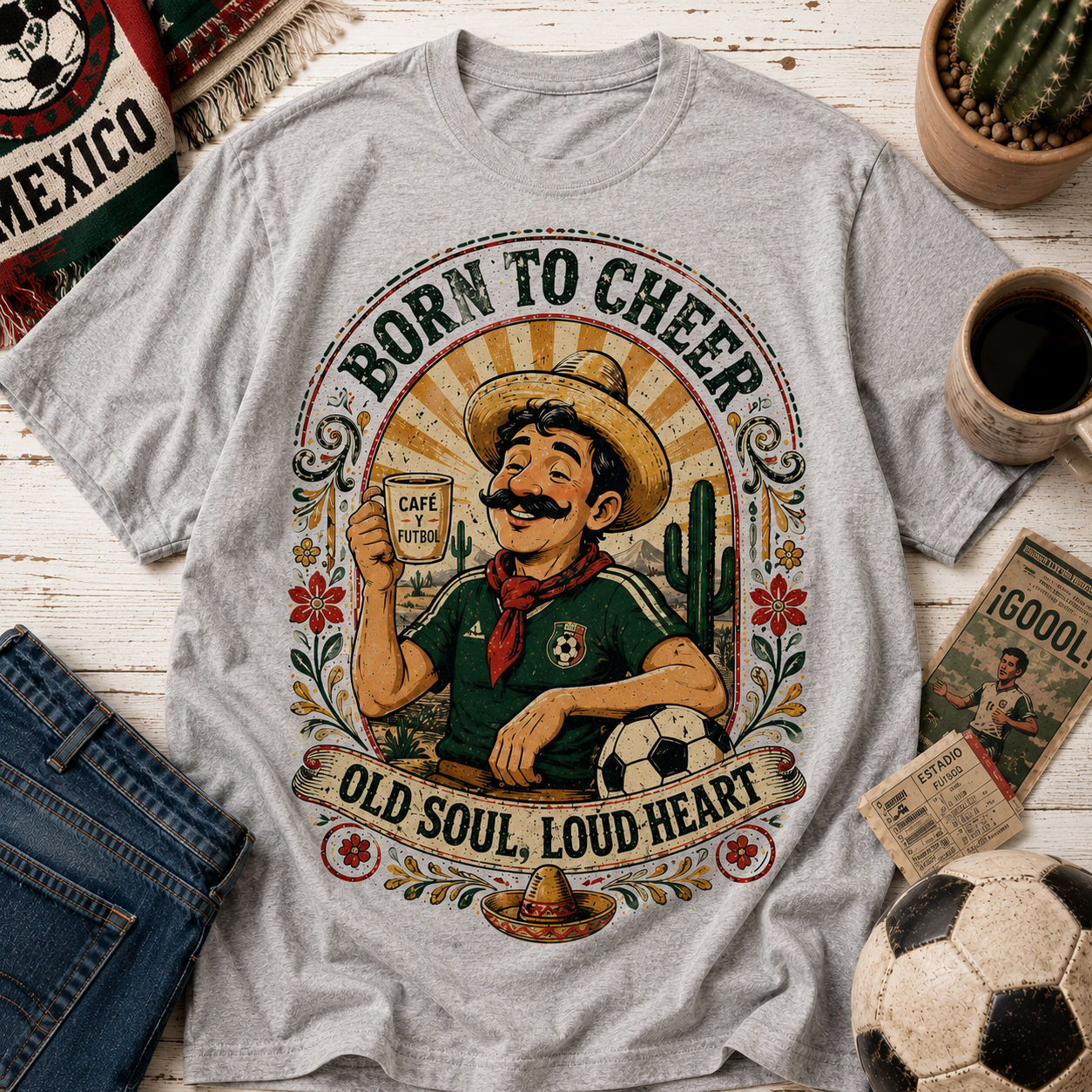 Born to Cheer Match Day Tee