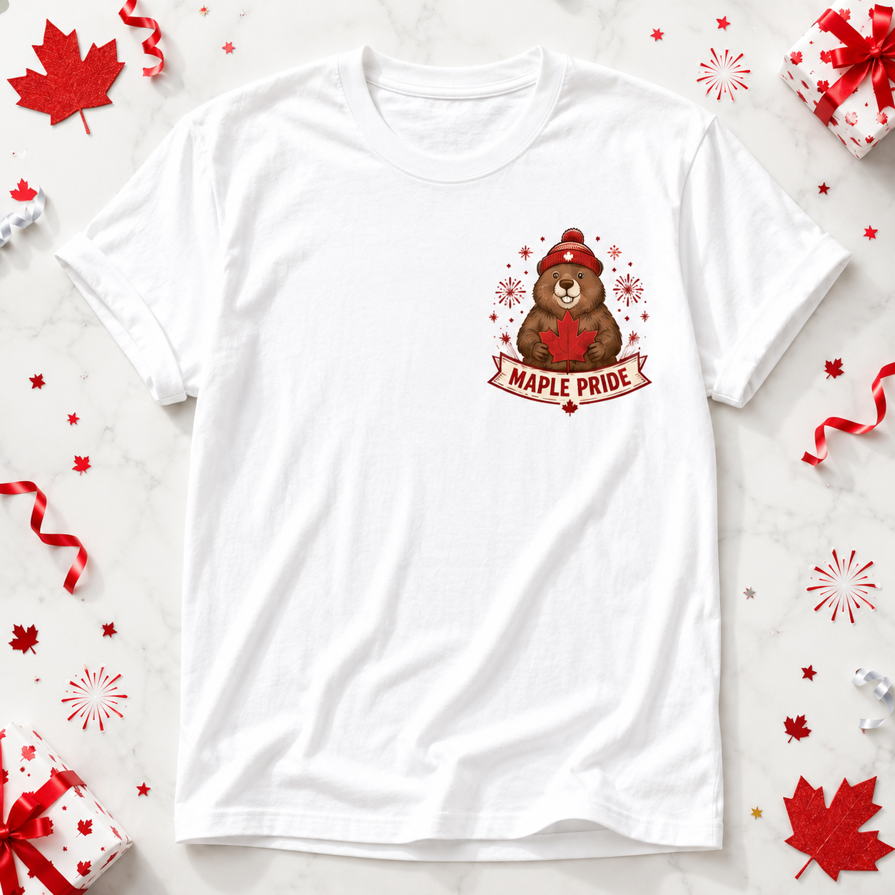 Canada Day Maple Pride Moose Tee