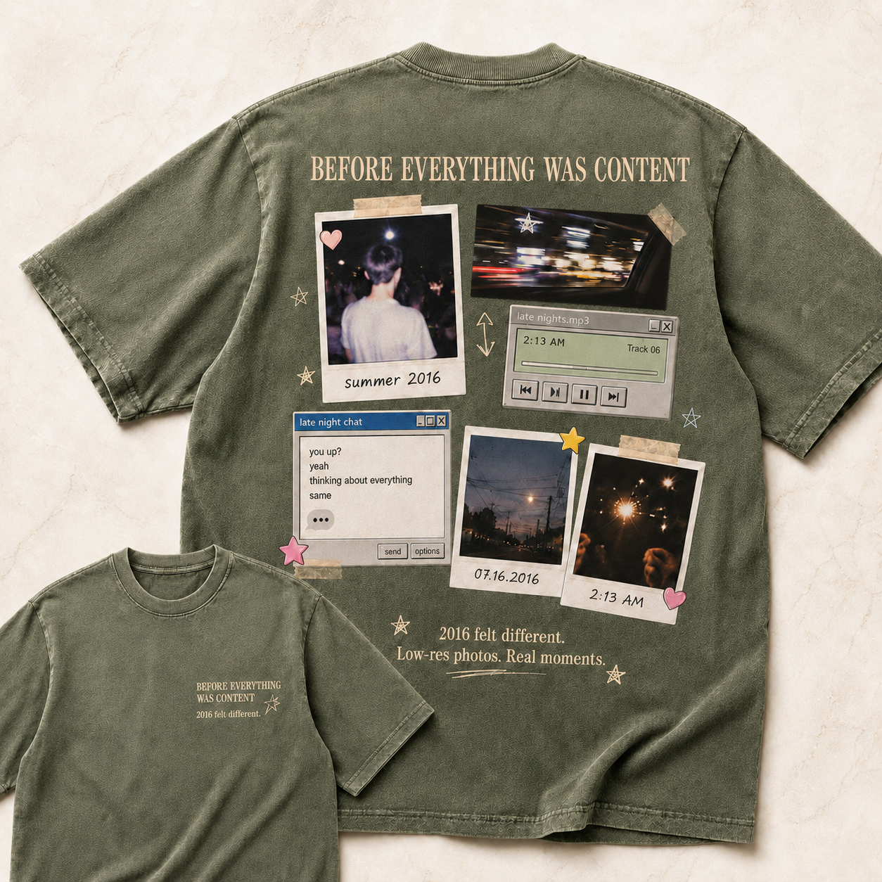 Before Everything Was Content Nostalgia Tee