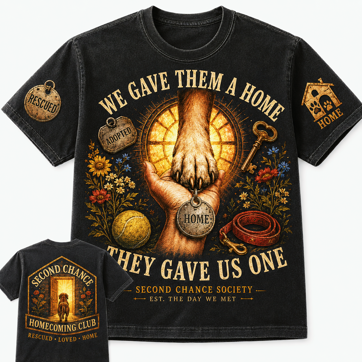 We Gave Them a Home Rescue Dog T-Shirt