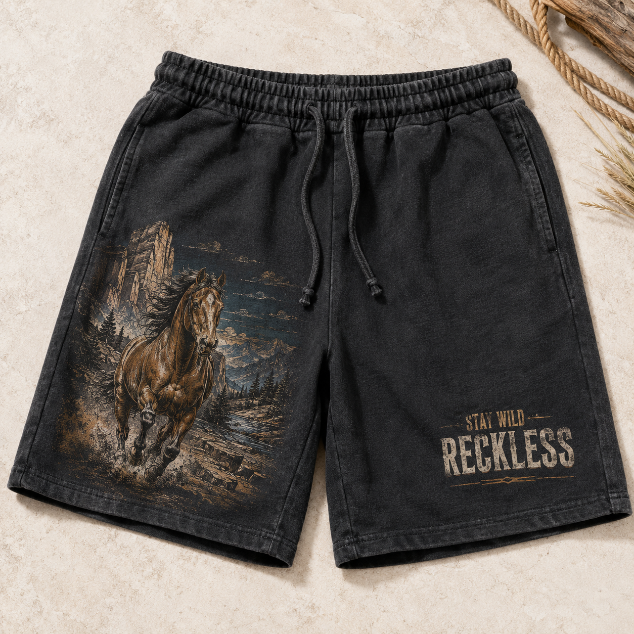 Staff Sergeant Reckless War Horse Tribute Shorts