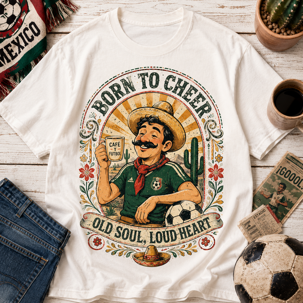 Born to Cheer Match Day Tee