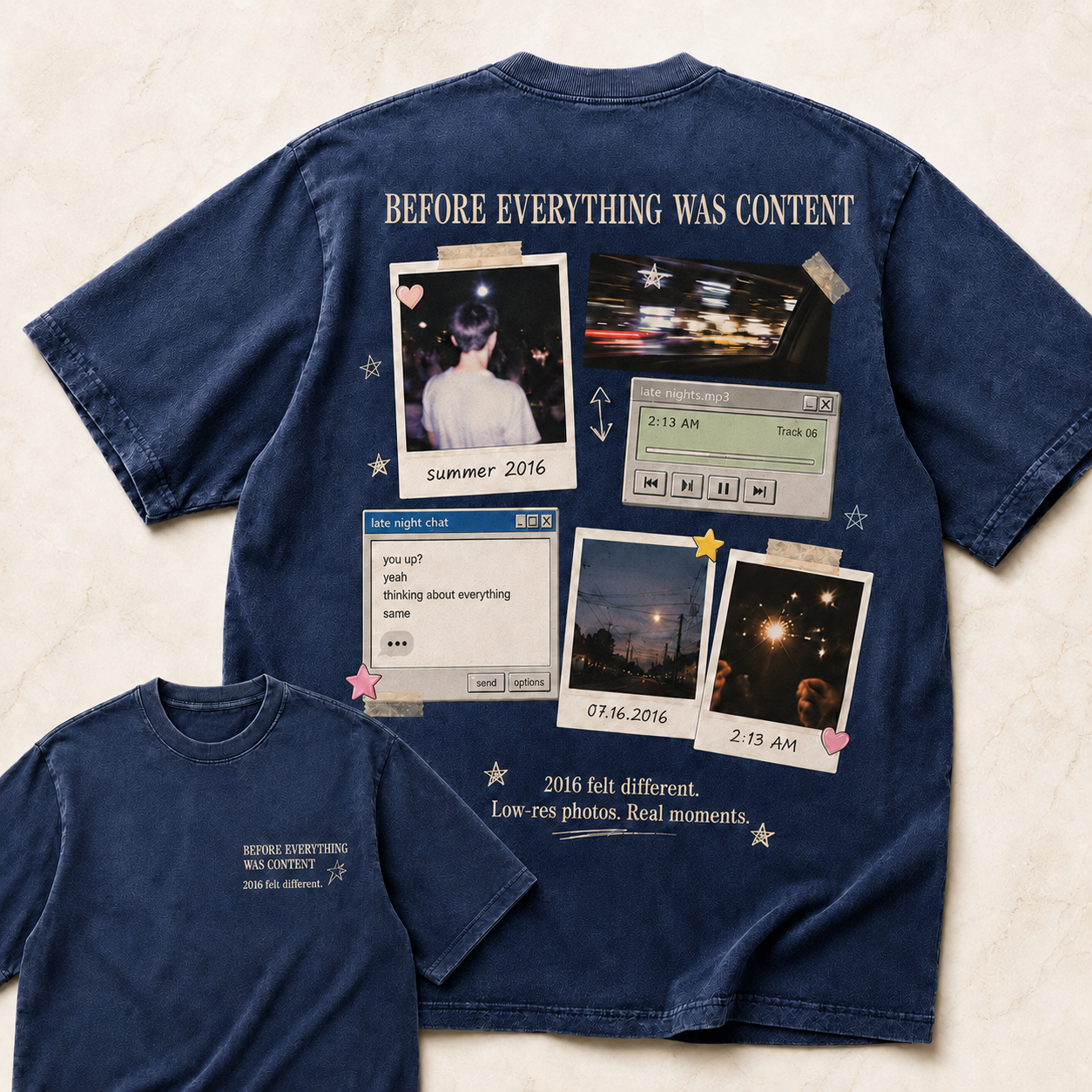 Before Everything Was Content Nostalgia Tee