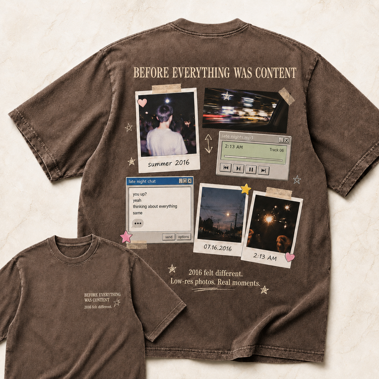 Before Everything Was Content Nostalgia Tee