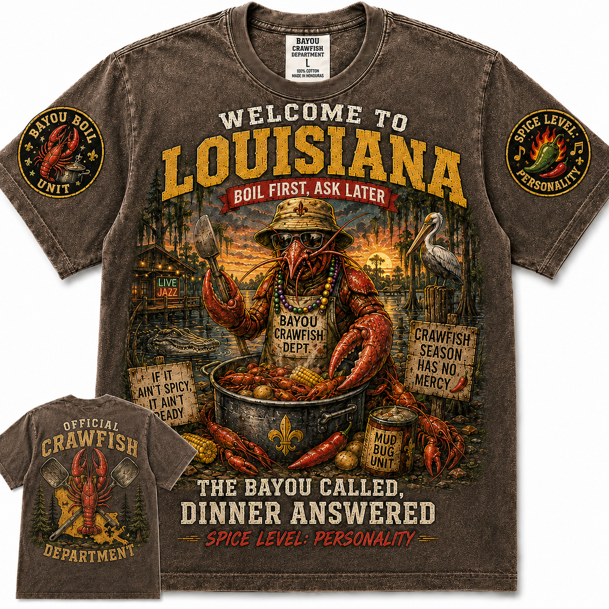 Louisiana Crawfish Boil Dinner T-Shirt