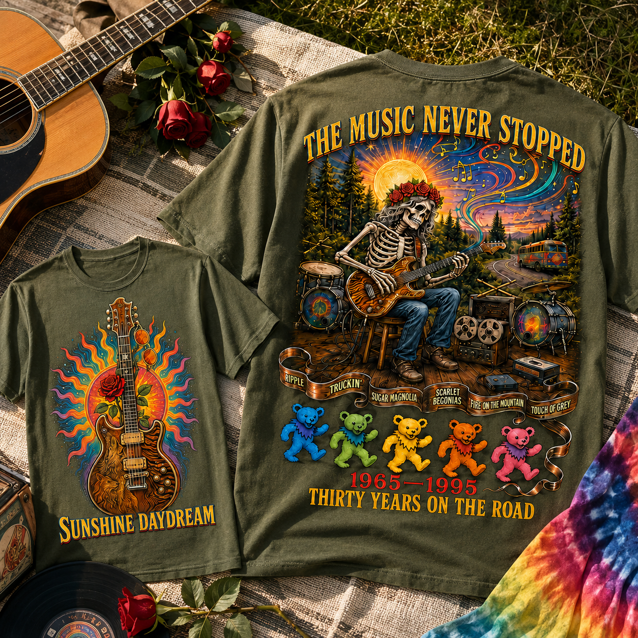 The Music Never Stopped Tribute Tee 