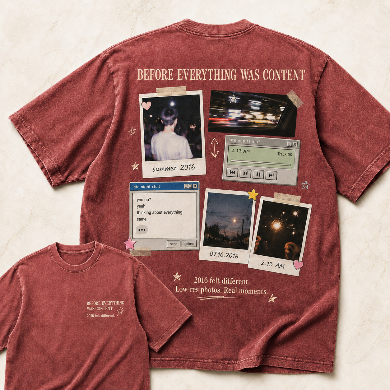 Before Everything Was Content Nostalgia Tee