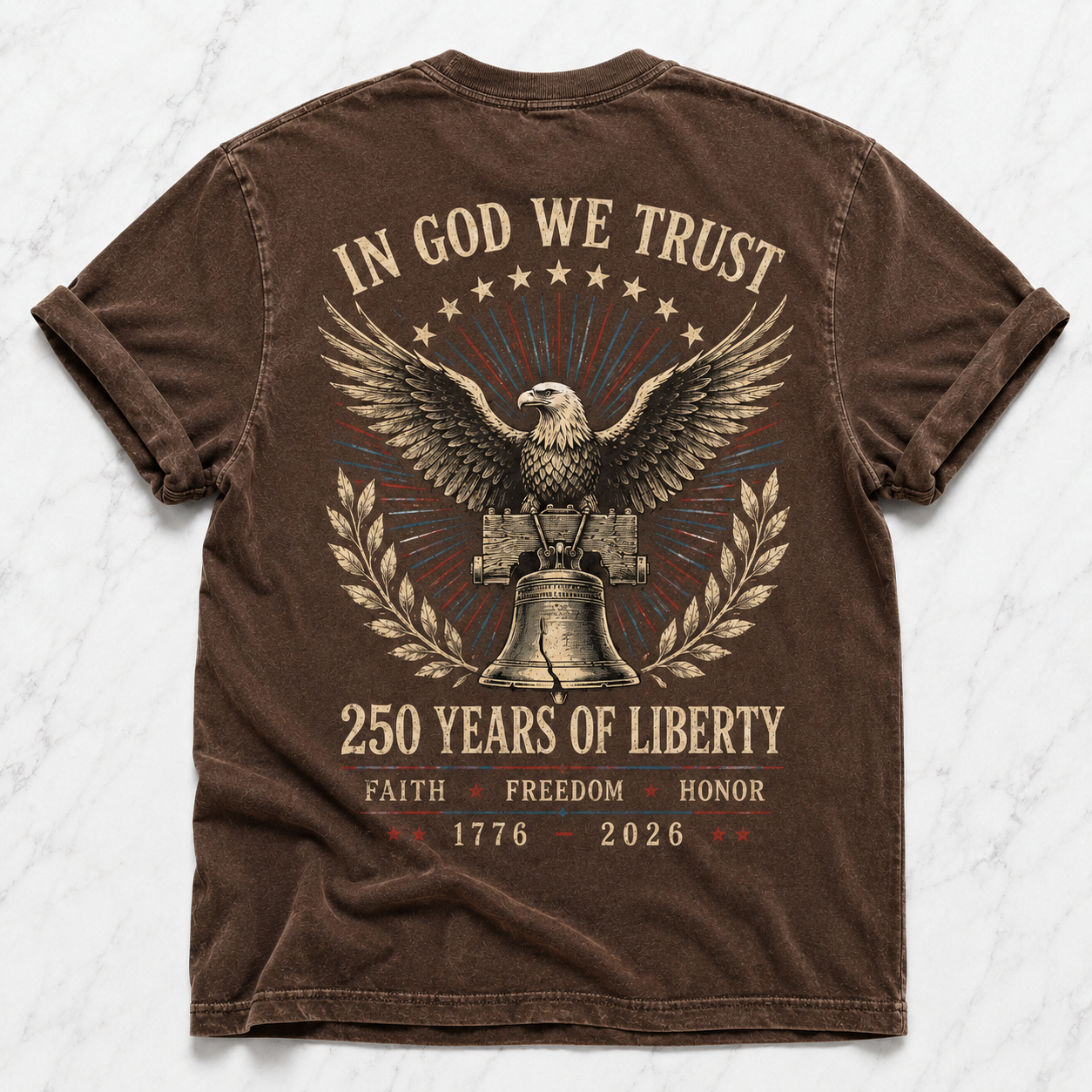America 250 Years Of Liberty Eagle Tee