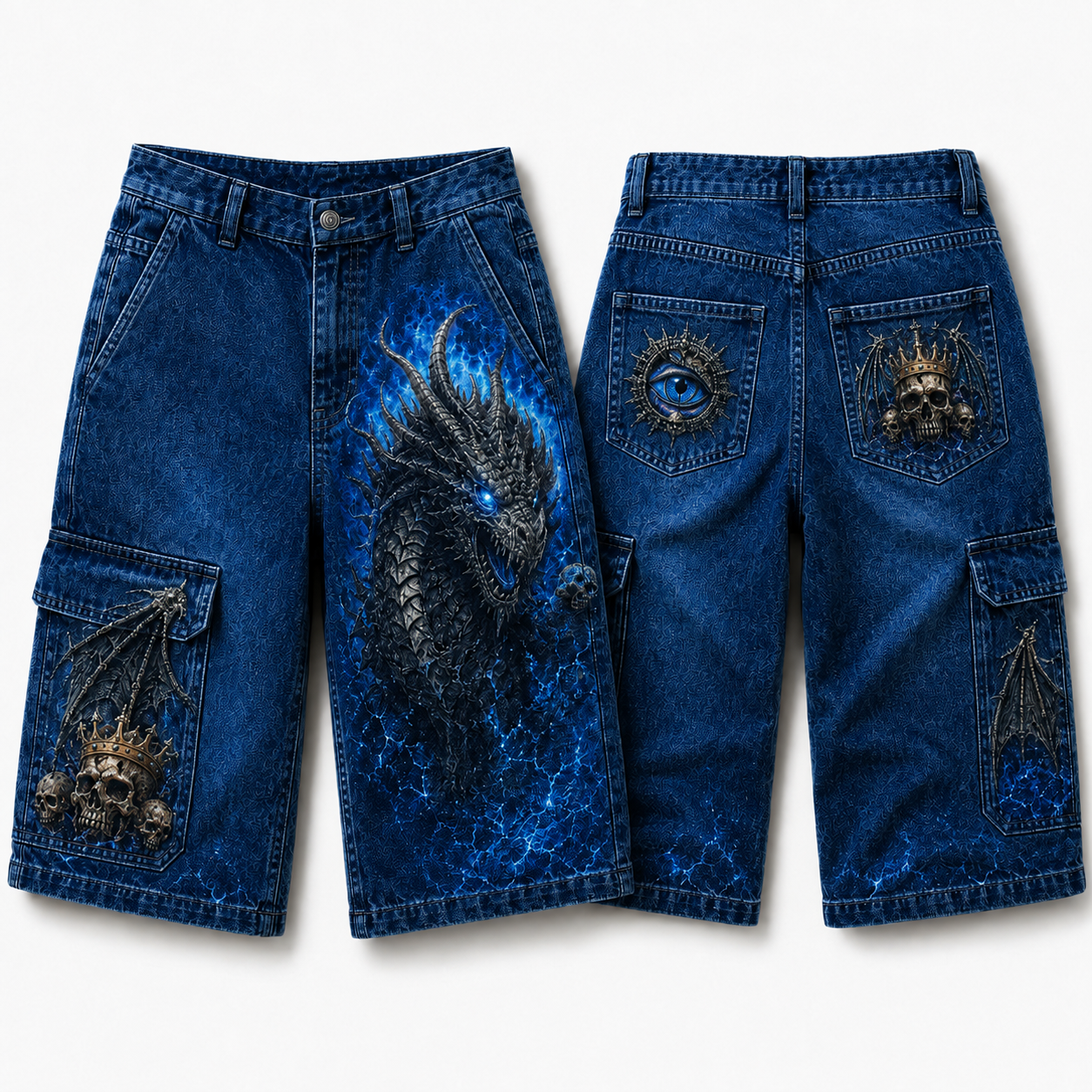 [Copy]Fearless Fortune Dark Dragon Shorts