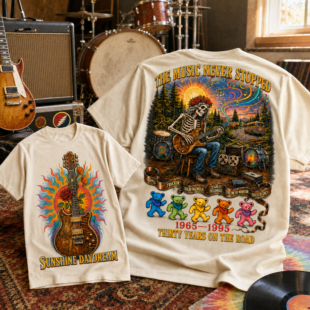 The Music Never Stopped Tribute Tee 
