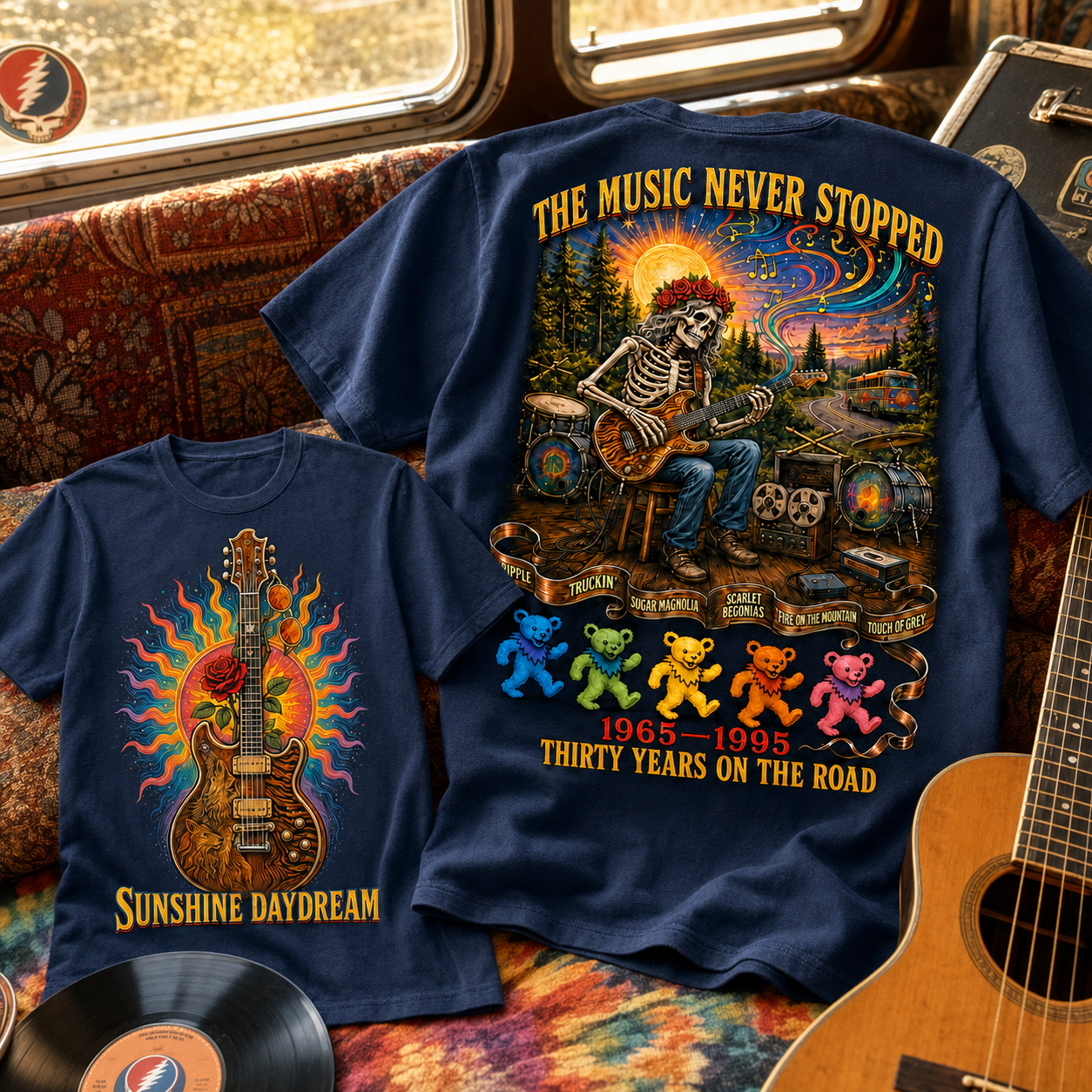 The Music Never Stopped Tribute Tee 