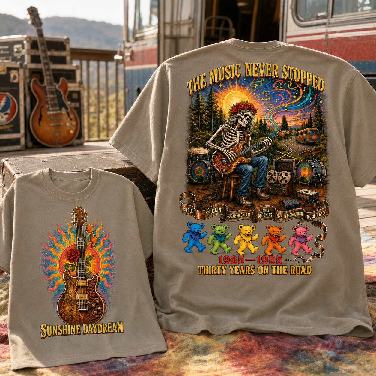 The Music Never Stopped Tribute Tee 