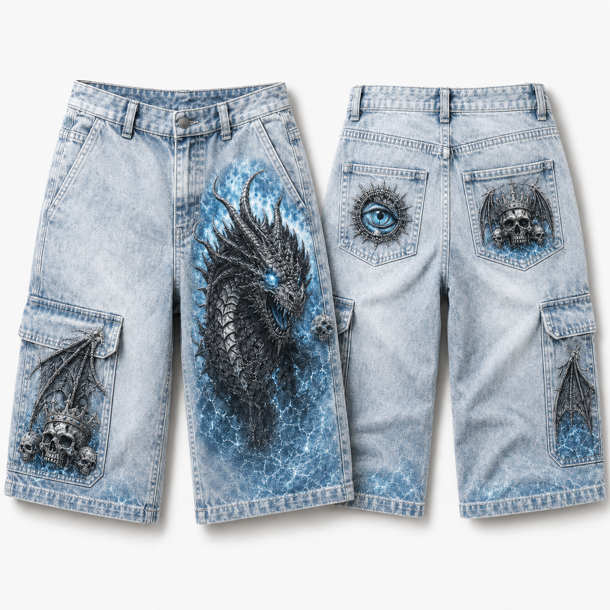 [Copy]Fearless Fortune Dark Dragon Shorts