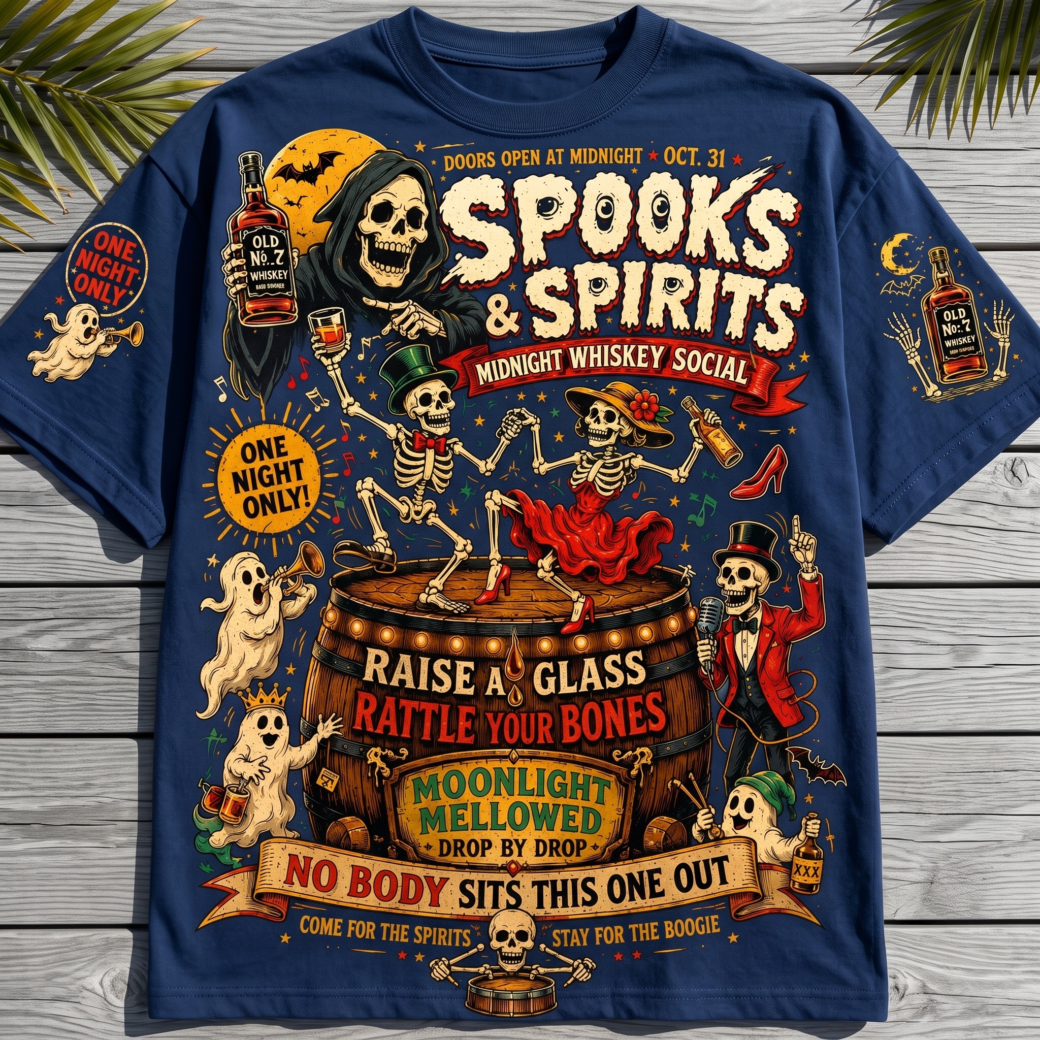 Spooks & Spirits Midnight Whiskey Tee