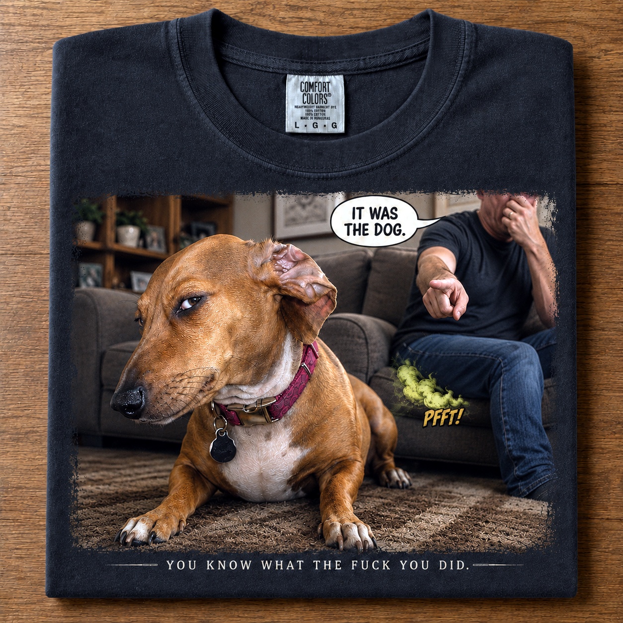 It Was the Dog Funny Graphic Tee 🐶💨