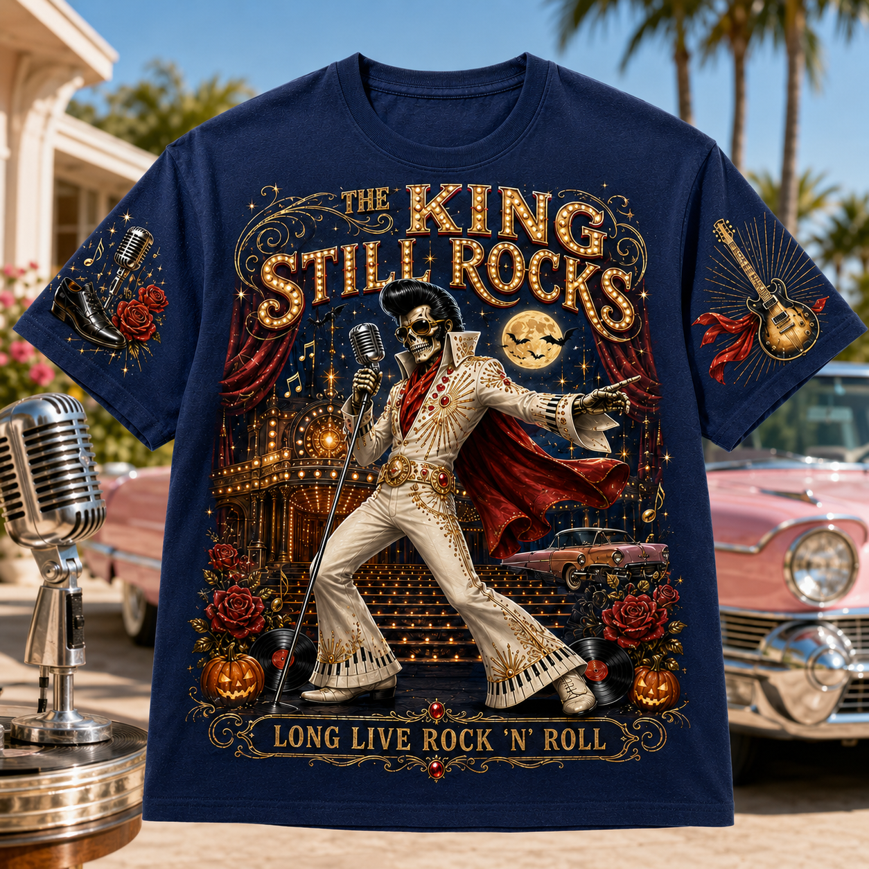 The King Still Rocks Tribute Tee