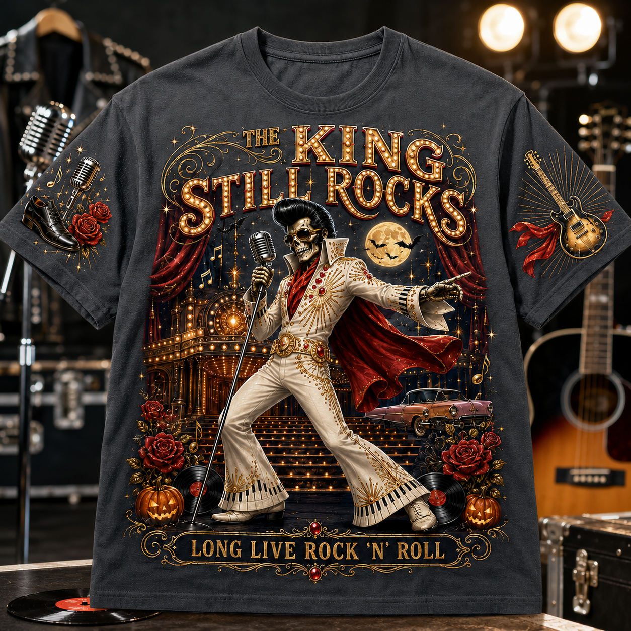 The King Still Rocks Tribute Tee
