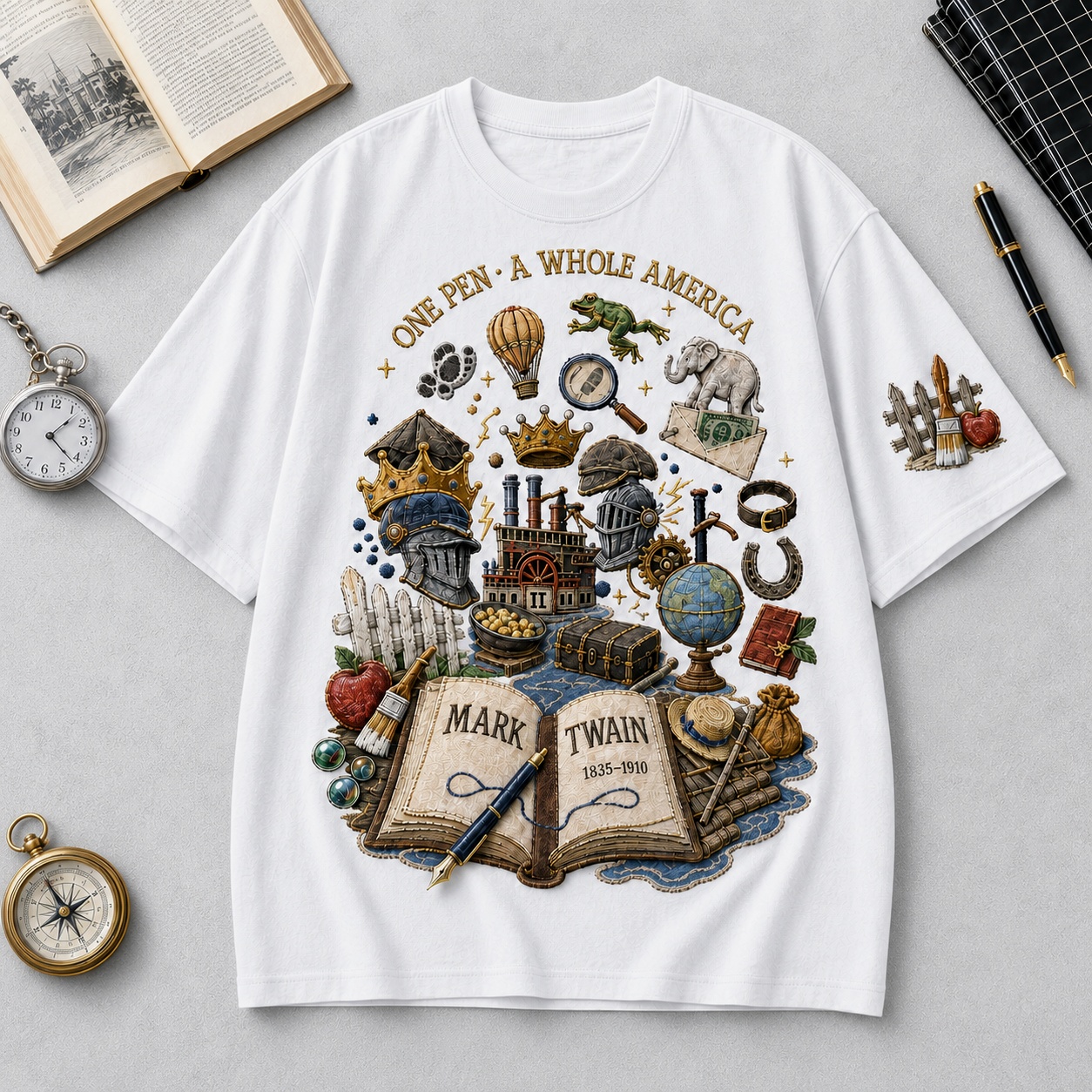Mark Twain Literary Tribute Tee