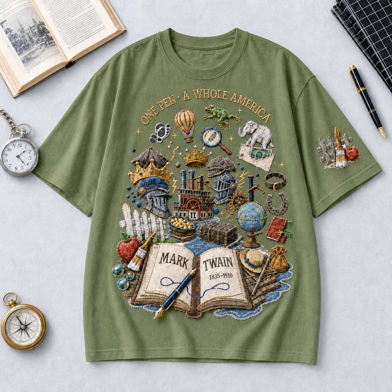 Mark Twain Literary Tribute Tee